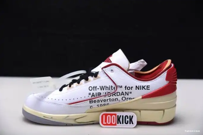 HYPE Off-White Jordan 2 Red SP Low White Retro DJ4375-106 0526